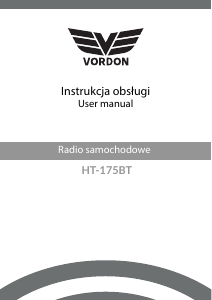 Instrukcja Vordon HT-175BT Arizona Radio samochodowe