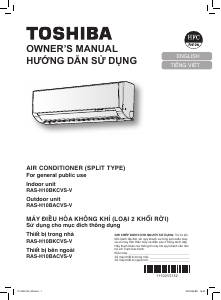 Manual Toshiba RAS-H10BKCVS-V Air Conditioner