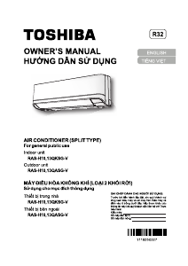 Hướng dẫn sử dụng Toshiba RAS-H10QASG-V Máy điều hòa không khí