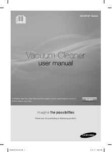 Manual Samsung SC15F30WK Vacuum Cleaner