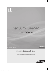 Manual Samsung VCDC15RH Vacuum Cleaner