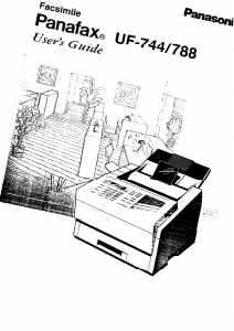 Manual Panasonic UF-744 Panafax Fax Machine