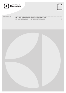 Manuale Electrolux ESI8620RAX Lavastoviglie