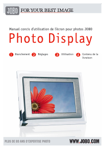 Mode d’emploi Jobo PDJ701 Cadre photo numérique
