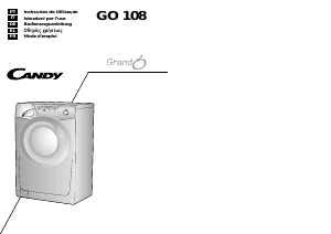 Manuale Candy GO 108-16S Lavatrice