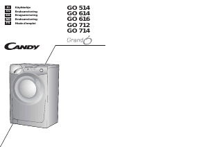 Brugsanvisning Candy GO 514-86S Vaskemaskine