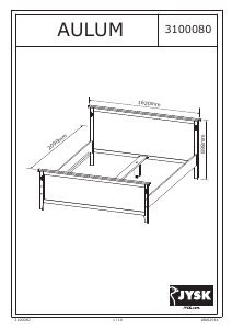 Manual JYSK Aulum (150x200) Cadru pat