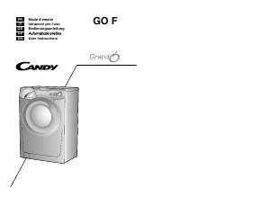 Mode d’emploi Candy GO F107/L1-S Lave-linge