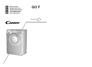 Mode d’emploi Candy GO F126-01S Lave-linge