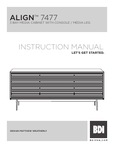 Manual BDI Align 7477 TV Bench