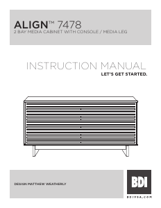 Manual BDI Align 7478 TV Bench