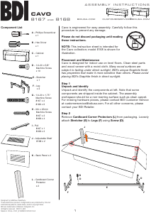 Manual BDI Cavo 8167 TV Bench