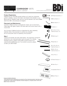 Handleiding BDI Corridor 8175 TV meubel