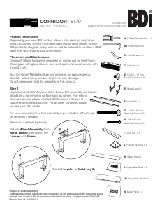 Handleiding BDI Corridor 8179 TV meubel