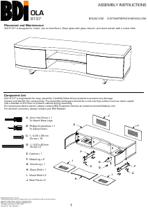 Manual BDI Ola 8137 TV Bench