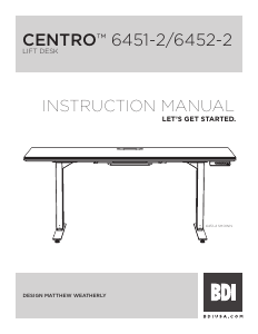 Manual BDI Centro 6451-2 Desk