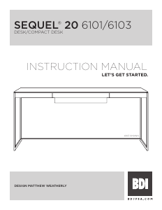 Manual BDI Sequel 20 6101 Desk