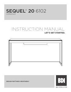 Manual BDI Sequel 20 6102 Desk