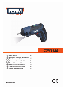 Manual FERM CDM1135 Screw Driver