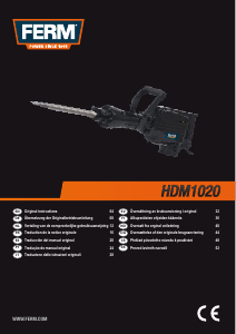 Manual FERM HDM1020 Demolition Hammer