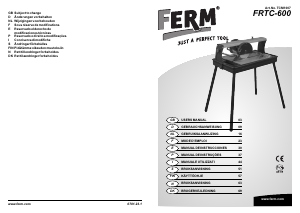 Manual de uso FERM TCM1007 Cortar azulejos