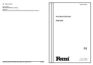 Manual FERM BGM4003 Bench Grinder