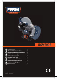 Manual de uso FERM BGM1021 Amoladora de banco