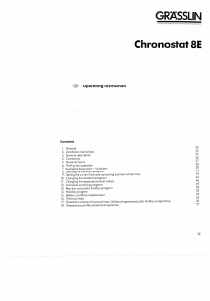 Handleiding Grässlin Chronostat 8E Thermostaat