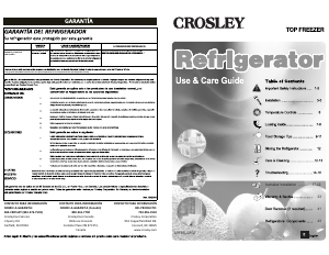 Manual de uso Crosley CRD1822NW/B/D Frigorífico combinado
