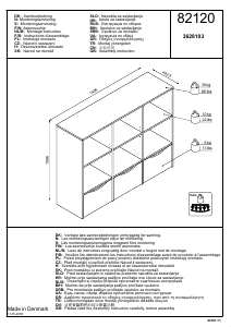 説明書 JYSK Eskebjerg (141x107x40) ブックケース