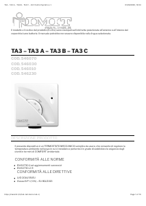 Manuale IMIT 546030 TA3 A Termostato