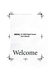 Handleiding BenQ DC X600 Digitale camera