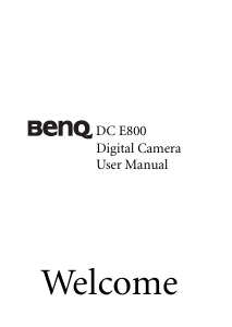 Manual BenQ DC E800 Digital Camera