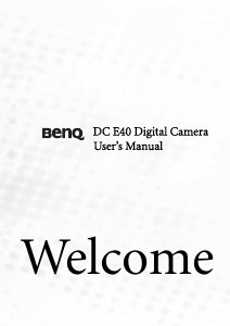 Manual BenQ DC E40 Digital Camera