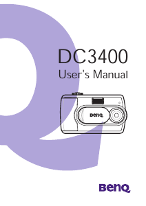 Manual BenQ DC 3400 Digital Camera