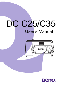 Manual BenQ DC C25 Digital Camera