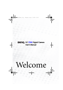 Manual BenQ DC P500 Digital Camera
