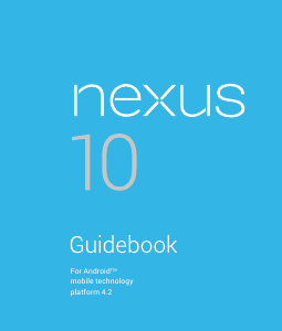 Handleiding Google Nexus 10 Tablet