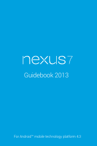 Manual Google Nexus 7 Tablet