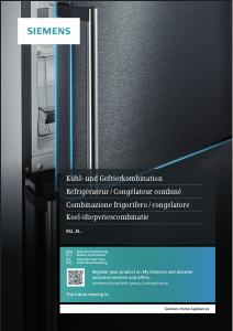 Bedienungsanleitung Siemens KG39NHXEP Kühl-gefrierkombination