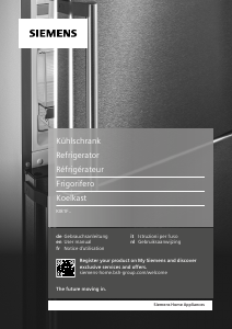 Manual Siemens KI81FSDE0 Refrigerator