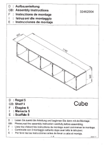 Manual de uso JYSK Stouby (36x174x30) Librería