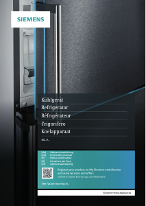 Manual Siemens KS36VVIEP Refrigerator