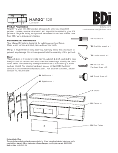 Manual BDI Margo 5211 TV Bench