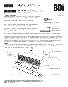 Manual BDI Elements 8777 TV Bench