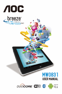 Manual de uso AOC MW0831 Breeze Tablet