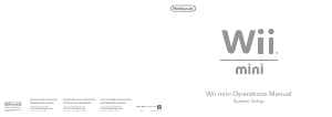 Handleiding Nintendo Wii Mini