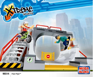 Manual Mega Bloks set 96514 Xtreme Sports Flair pipe