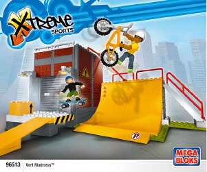 Manual Mega Bloks set 96513 Xtreme Sports Vert madness