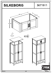 Manual JYSK Silkeborg (97x43x61) Wardrobe